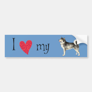 I Love my Alaskan Malemute Bumper Sticker