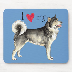 I Love my Alaskan Malemute Mouse Mat