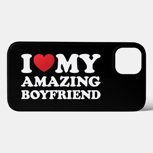 I Love My Amazing Boyfriend I Heart My Hot Bf Case-Mate iPhone Case (Back (Horizontal))