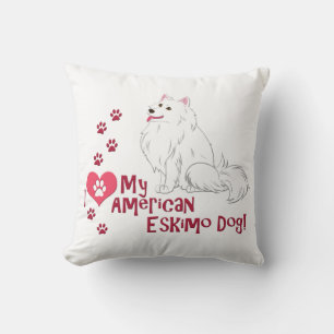 I Love My American Eskimo Dog! Cushion