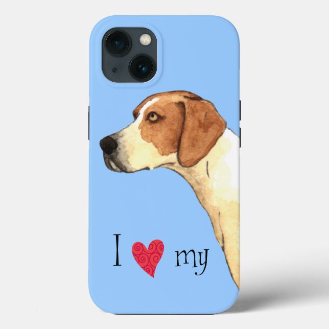 I Love my American Foxhound Case-Mate iPhone Case (Back)