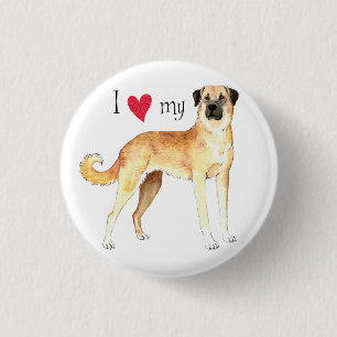 I Love my Anatolian Shepherd 3 Cm Round Badge