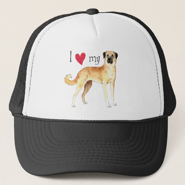 I Love my Anatolian Shepherd Trucker Hat (Front)