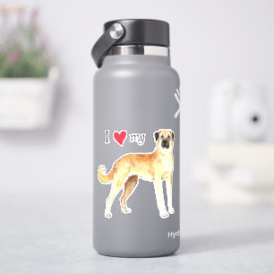 I Love my Anatolian Shepherd Vinyl Sticker
