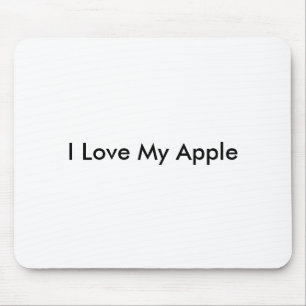 I Love My Apple -Mousepad Mouse Mat