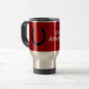 I Love My Ariegeois Pony Travel Mug