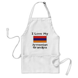 I Love My Armenian Grandpa Standard Apron