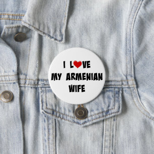 I Love My Armenian Wife 7.5 Cm Round Badge