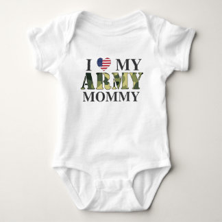 I Love My Army Mummy Infant T-Shirt Baby Bodysuit