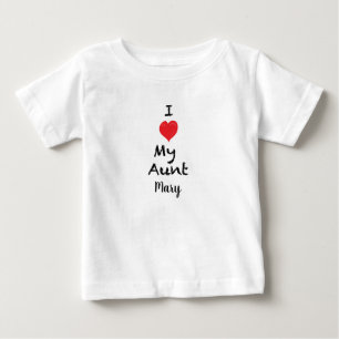 I love My Aunt Customisable Baby Shirt