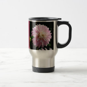 I love my Aunt gifts Add Name Pink Dahlias Travel Mug