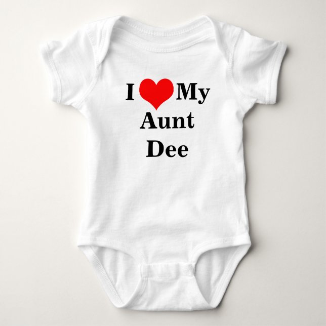 I Love My Aunt Infant Creeper Template (Front)