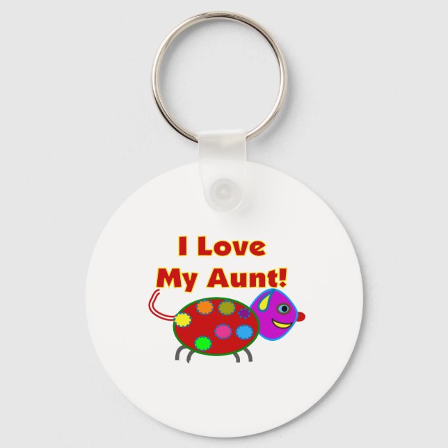 I Love My Aunt Key Ring (Front)