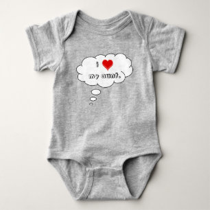 I Love My Aunt Thought Bubble Baby Bodysuit