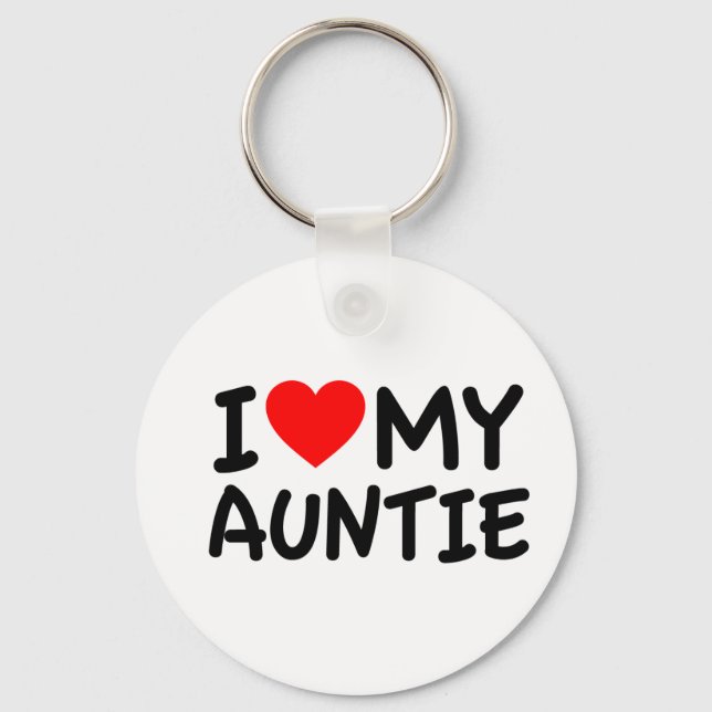 I love my Auntie Key Ring (Front)