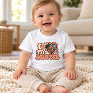 I Love My Auntie Personalised Photo Baby T-Shirt