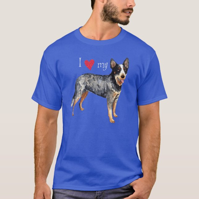 I Love my Australian Cattle Dog T-Shirt (Front)