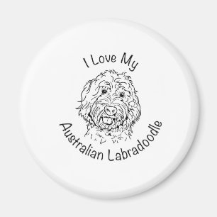 I Love My Australian Labradoodle Magnet