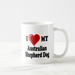 I Love My Australian Shepherd Dog Coffee Mug