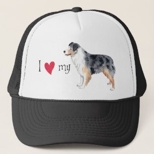 I Love my Australian Shepherd Trucker Hat
