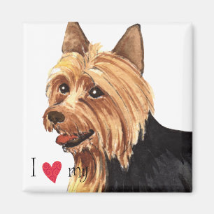I Love my Australian Terrier Magnet