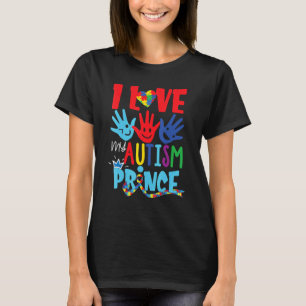 I Love My Autism Prince Autism Awareness T-Shirt