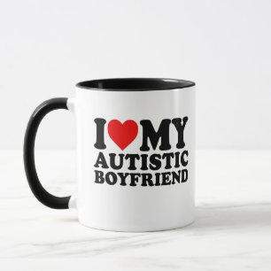 I Love My Autistic Boyfriend Mug
