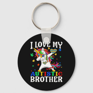 I Love My Autistic Brother Autism Awareness Day Un Key Ring