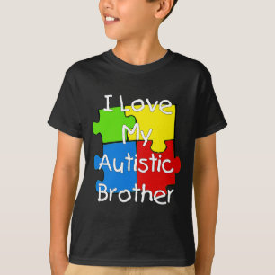 I Love My Autistic Brother (dark tees) T-Shirt