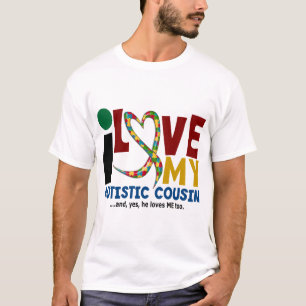 I Love My Autistic Cousin 2 AUTISM AWARENESS T-Shirt