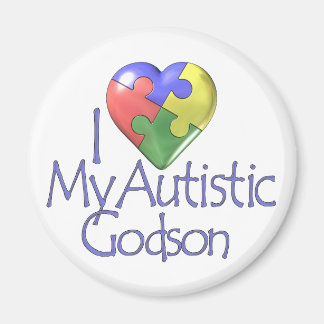 I Love My Autistic Godson Magnet