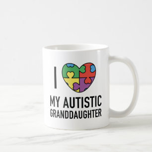 I Love My Autistic Granddaughter Coffee Mug