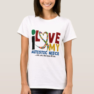 I Love My Autistic Niece 2 AUTISM AWARENESS T-Shirt