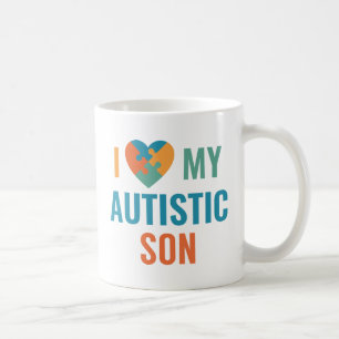 I Love My Autistic Son Coffee Mug