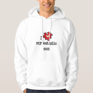 I Love My Autistic Son Hooded Sweatshirt