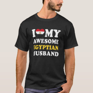 I love My Awesome Egyptian Husband Funny T-Shirt
