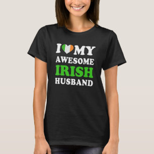 I love My Awesome Irish Husband Funny T-Shirt