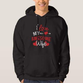 I love my Awesome Wife Romantic for Wife 2022 Hoodie