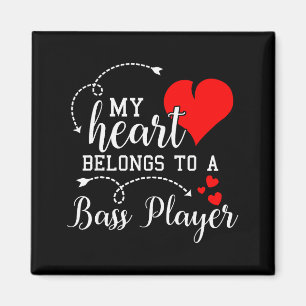 I Love My B Player Husband Wife Gifts Valentines S Magnet