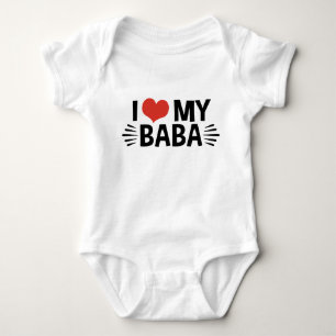 I Love My Baba Baby Bodysuit