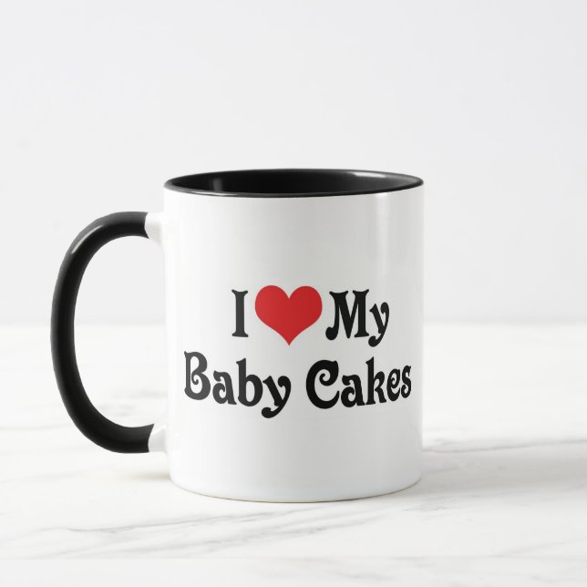 I Love My Baby Cakes Mug (Left)