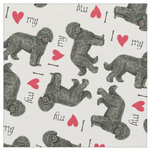 I Love my Barbet Fabric