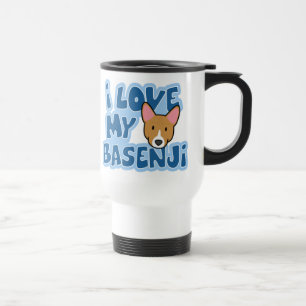 I Love My Basenji Travel Mug