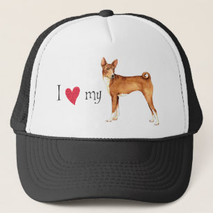 I Love my Basenji Trucker Hat