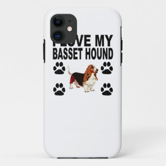 I Love My Basset Hound iPhone 11 Case