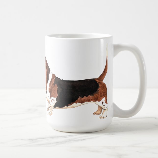 I Love my Basset Hound Coffee Mug (Right)