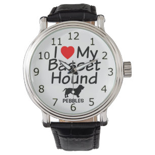 I Love My Basset Hound Dog Watch
