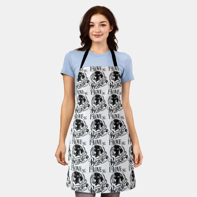 I love My Beagle Apron (Worn)