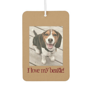 I love my beagle Car Air Freshener