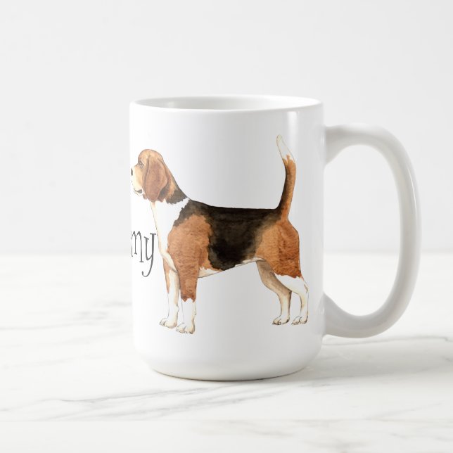 I Love my Beagle Coffee Mug (Right)